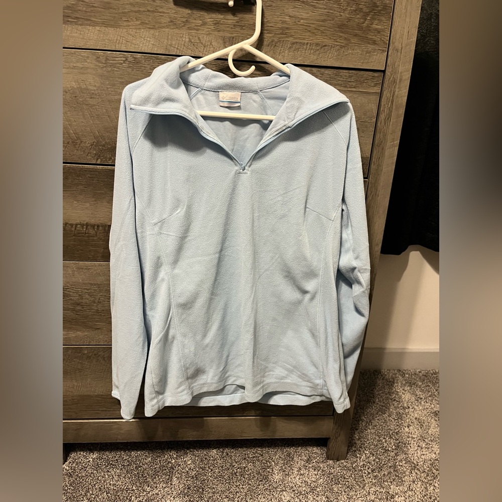 Light Blue Quarter-Zip Pullover
